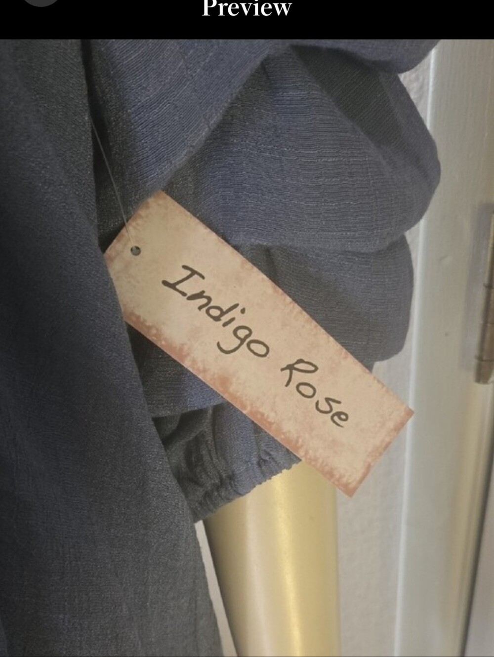 Women's Off-Shoulder Midi Dress in Dusty Blue - Picture 11 of 11